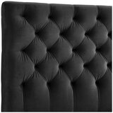 CARRYHOME OBLAZINJENA POSTELJA 200 cm x 180 cm , tekstil črna | Shoptok.si