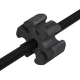  Teniska mreža Crna i crvena 595 x 90.5 x 87 cm Poliester | shoptok.hr