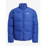 Jack & Jones Men's Blue Quilted Winter Jacket Max - Men Cene