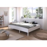 Rauch Möbel POSTELJA 240 cm x 200 cm , leseni material bela Cene