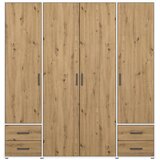 Rauch Möbel OMARA S KLASIČNIMI VRATI, bela, hrast artisan | Shoptok.si