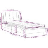  Krevet s madracem crni 90 x 200 cm od umjetne kože | shoptok.hr