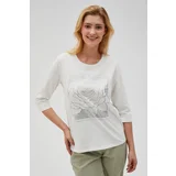 Moodo Women's 3/4 sleeve T-shirt - white