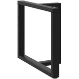  Noge za blagovaonski stol T-oblika 2 kom Crne 100x35x(72-73) cm Čelik | shoptok.hr