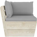  Vrtna kutna sofa od paleta s jastucima impregnirana smrekovina | shoptok.hr