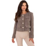 RUE PARIS Jacket-IT-KR-FL9586.64-dark beige | Shoptok.si