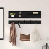  Vješalica za kapute na zidu Zidne Crni hrast 90 x 15 x 36 cm | shoptok.hr
