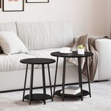 vidaXL Krajnji stolovi Crni hrast Konstruirano drvo Srednji Izdržljiv | shoptok.hr