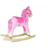 Lean_Toys Gugalni konjiček roza s kodri | Shoptok.si