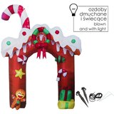 Molarem Home Luk na napuhavanje Medenjak s LED svjetlom – 300 cm - Božićna dekoracija za dvorište | shoptok.hr
