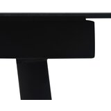  9-dijelni vrtni blagovaonski set pamučni konop i čelik crni | shoptok.hr