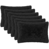  Presvlaka za jastuk 6 pcs HEERLEN Crna 40 x 60 cm PV flis | shoptok.hr