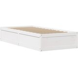  Okvir za krevet s uzglavljem bijeli 90x200 cm masivna borovina | shoptok.hr