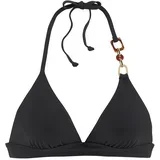 Lascana Bikini gornji dio 'Yves' boja pijeska / smeđa / crna