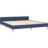  Okvir za krevet s uzglavljem plavi 180 x 200 cm od tkanine | shoptok.hr