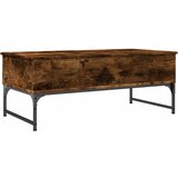  Stolić za kavu dimljena boja hrasta 100x50x40 cm drvo i metal | Eponuda.ba