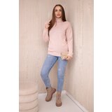 Kesi Turtleneck sweater powder pink | shoptok.hr