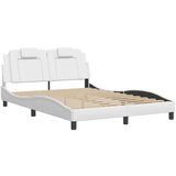  Okvir kreveta s LED svjetlima bijeli 140x190 cm od umjetne kože | shoptok.hr
