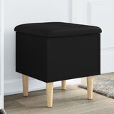  Klupa za pohranu crna 42 x 42 x 46 cm od konstruiranog drva | shoptok.hr
