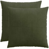  Presvlaka za jastuk 2 pcs ALMELO Zelena 65 x 65 cm Kord | shoptok.hr