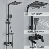 Wanmivezlo Mešalni pipa za tuš, trpežna medenina, večfunkcijska zasnova, 3-načina 10inch E, (5000159286) | Shoptok.si