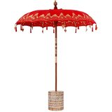  Balineški Parasol Crvena 180-190 cm Pamuk solidno drvo | shoptok.hr
