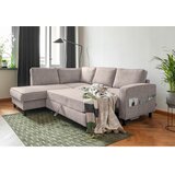 MID.YOU KOTNA SEDEŽNA GARNITURA, struktura sivobela | Shoptok.si