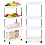 Modern Home Plastični kupaonski stalak s 4 police i kotačićima | shoptok.hr
