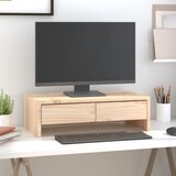  Stalak za monitor 50 x 27 x 15 cm od masivne borovine | shoptok.hr