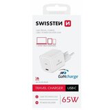 Swissten punjač GaN 1x USB-C 65W POWER DELIVERY, bijeli | shoptok.hr
