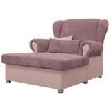 Ropez Rožnat ležalnik iz rebrastega žameta Lord – | Shoptok.si