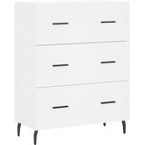  Visoka komoda bijela 69,5x34x180 cm konstruirano drvo Slike