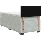  Boxspring krevet s madracem Svjetlosiva 90 x 190 cm Baršun | shoptok.hr
