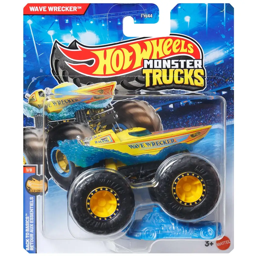 Mattel Hot Wheels Monster Trucks: Wave Wrecker autić 1/64 - Cijene