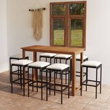  9-dijelni vrtni barski set s jastucima crni | shoptok.hr