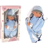  Lutka za igru beba sa dekicom 46 cm - svjetlo plava | shoptok.hr