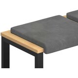  Jastučić za klupu 2 kom. Baršun Tamnosiva Dubina 35 cm | shoptok.hr