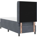 Box Spring Krevet s Madracem &amp LED Tamno Siva 80x200 cm Baršun | shoptok.hr