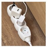  Podaljšek 5 m / 4 vtičnice / beli / PVC / 1,5 mm2 | Shoptok.si
