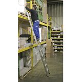 Krause-werk regalna aluminijasta lestev s kavlji Stabilo 10 stopnična 125132 | Shoptok.si