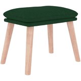  Stolica za ljuljanje s osloncem za noge od tkanine tamnozeleno | shoptok.hr