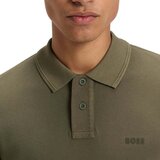 Boss Prime Cotton Pique Polo Shirt Open Green Zelena | shoptok.hr