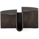 MOME Temno rjava okrogla klubska mizica iz masivnega manga ø 80 cm Divya – | Shoptok.si