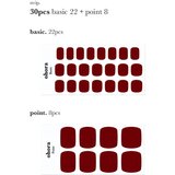 OHORA Gel Nail Sticker P Basic Pedicure nalepke za nohte za noge odtenek PBS-004 30 kos | Shoptok.si