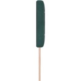 vidaXL Vzglavje z kristalnimi gumbi, oblazinjeno, temno zeleno, 160 cm, žamet, (22049271) | Shoptok.si
