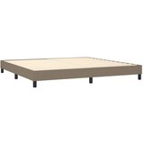  Okvir za krevet s oprugom smeđesivi 200x200 cm od tkanine | shoptok.hr