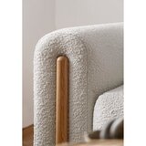 ELTAP Sivo-bež sklopiva/s prostorom za odlaganje sofa od bouclé tkanine 244 cm Arcadova – | shoptok.hr