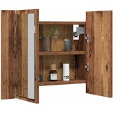  LED ormarić s ogledalom staro drvo 60x12x45cm konstruirano drvo | shoptok.hr
