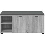 Klupa za hodnik s jastukom Siva Sonoma 100 x 38 x 46 cm | shoptok.hr