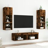 TV ormarić s LED svjetlima boja dimljenog hrasta 60x30x30 cm | Eponuda.ba